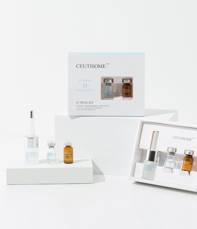 Ceutisome H Trial Kit mixing and application steps / Ceutisome H Trial Kit 調配同使用步驟