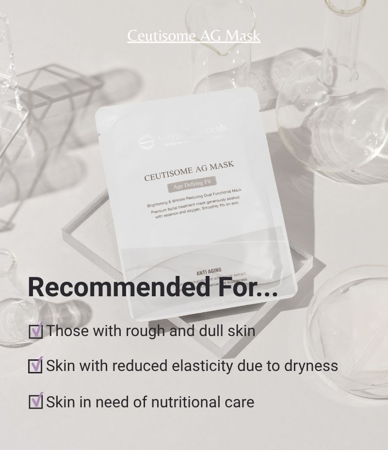 Ceutisome AG Mask hero shot Korean anti-aging sheet mask / Ceutisome AG Mask 韓國醫美級抗皺面膜