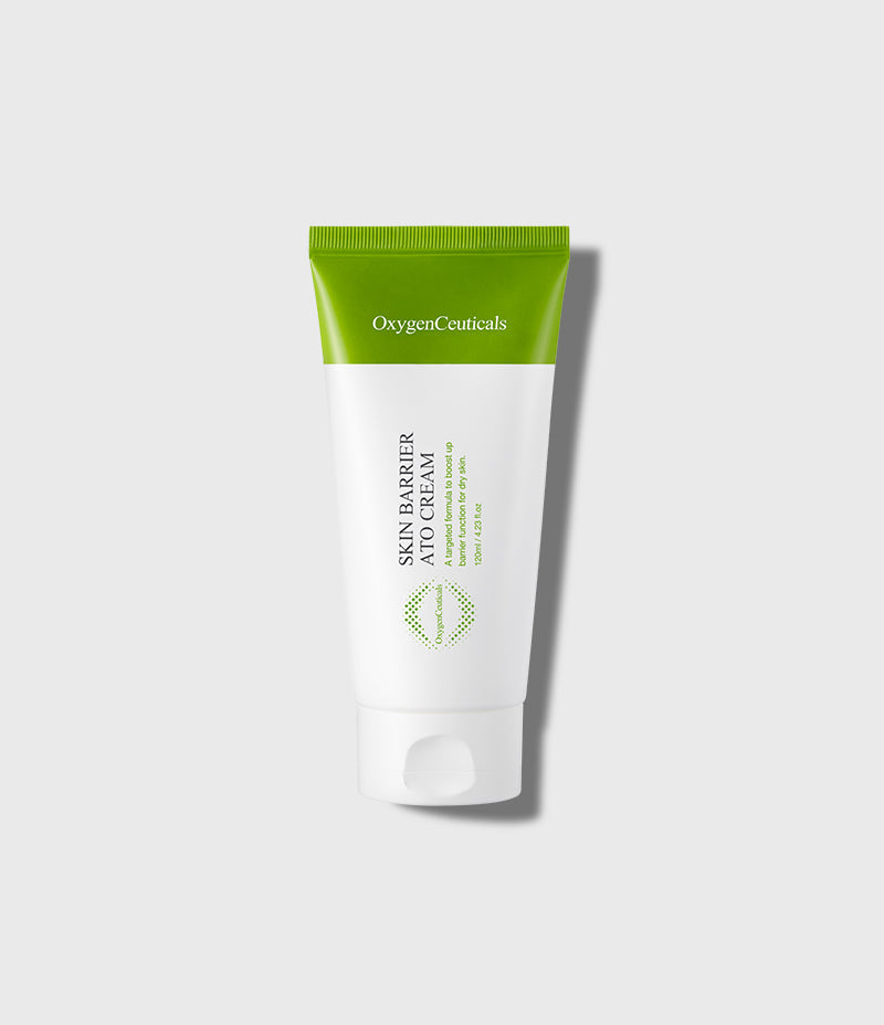 Skin Barrier Ato Cream 120ml family size tube front view / Skin Barrier Ato Cream 120ml 家庭裝 正面圖