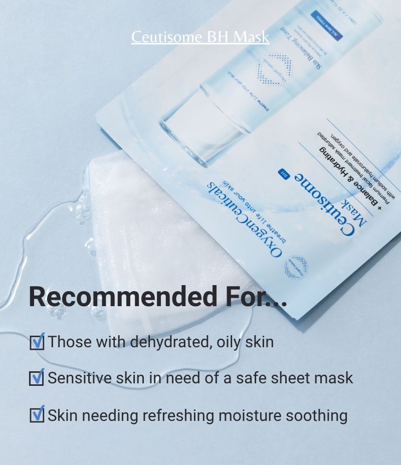 Ceutisome BH Mask hero shot Korean hydrating sheet mask / Ceutisome BH Mask 韓國醫美級補濕面膜
