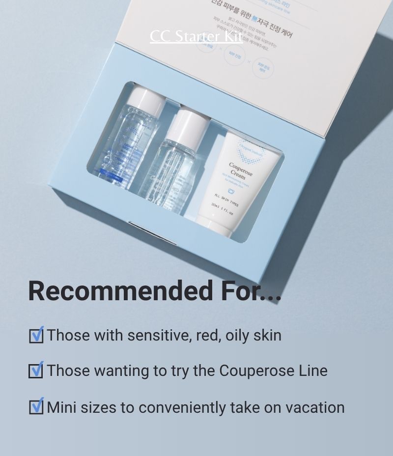 CC Starter Kit hero shot Korean calming trial set / CC Starter Kit 韓國醫美級舒緩體驗裝