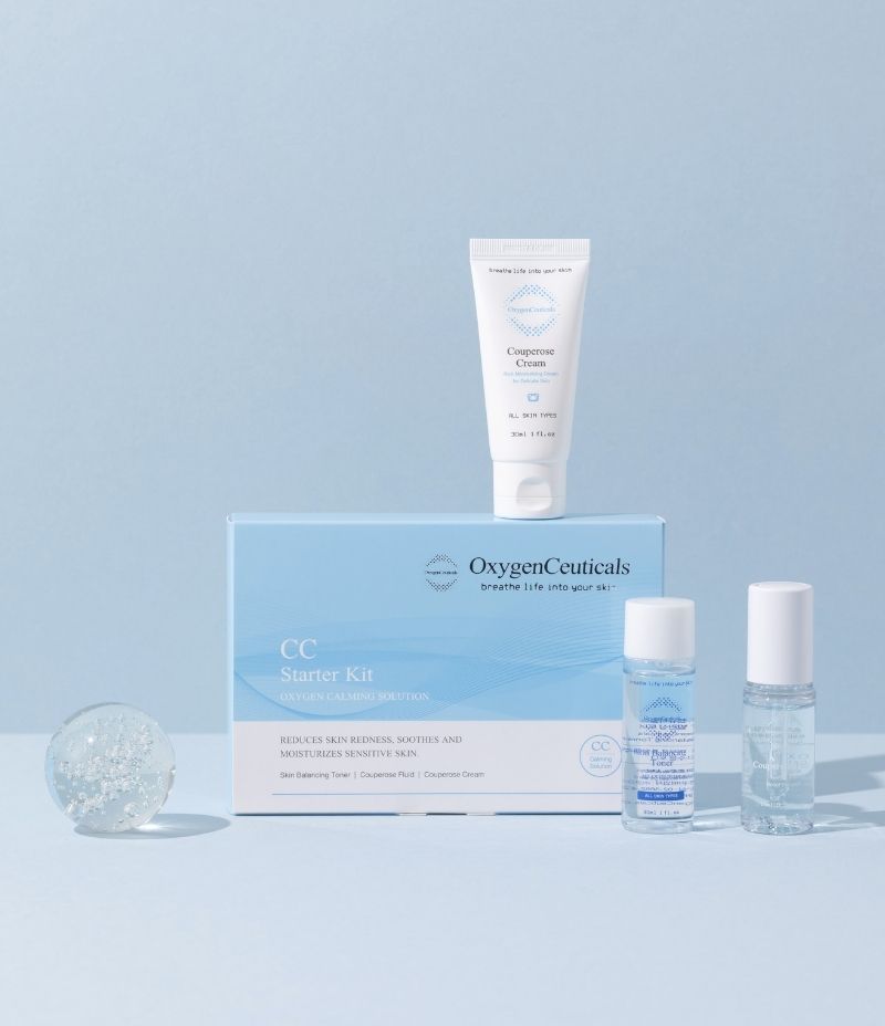 CC Starter Kit three trial size bottles detail / CC Starter Kit 三支體驗裝細節