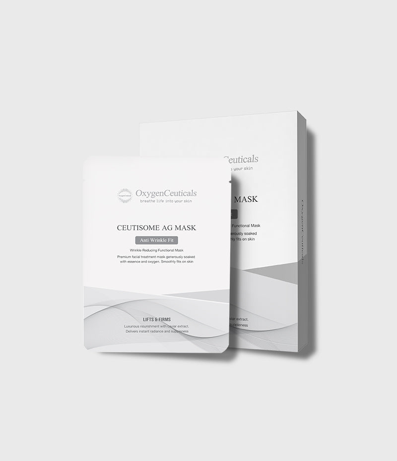 Ceutisome AG Mask caviar anti-aging sheet mask box front / Ceutisome AG Mask 魚子抗皺面膜盒裝正面