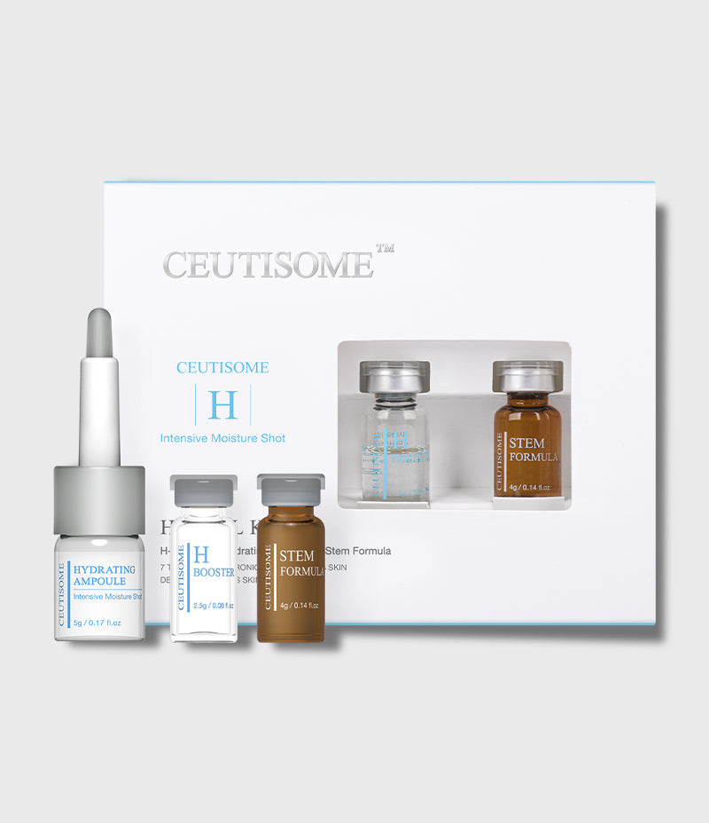 Ceutisome H Trial Kit ampoule booster and stem formula box front / Ceutisome H Trial Kit 補水體驗裝盒裝正面