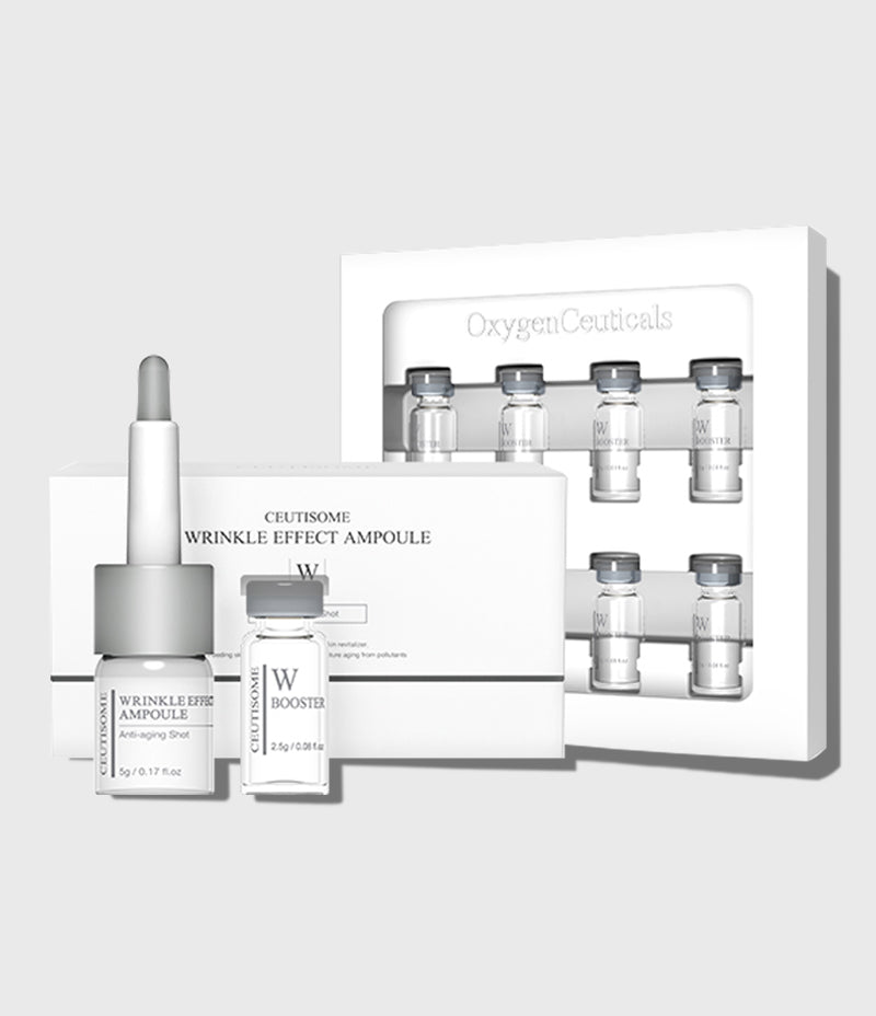 Ceutisome Wrinkle Effect Fusion Shot ampoule and booster box front / Ceutisome Wrinkle Effect Fusion Shot 抗皺安瓶盒裝正面