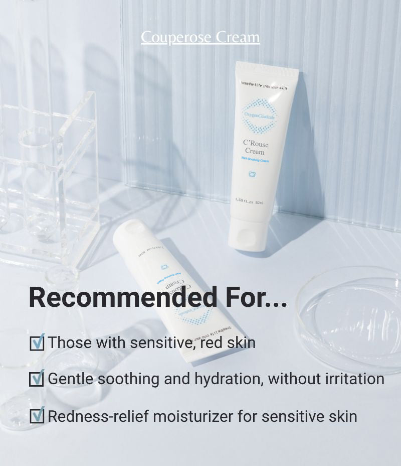 C'Rouse Cream hero shot Korean calming cream for sensitive skin / C'Rouse Cream 韓國醫美級敏感肌舒緩面霜主圖