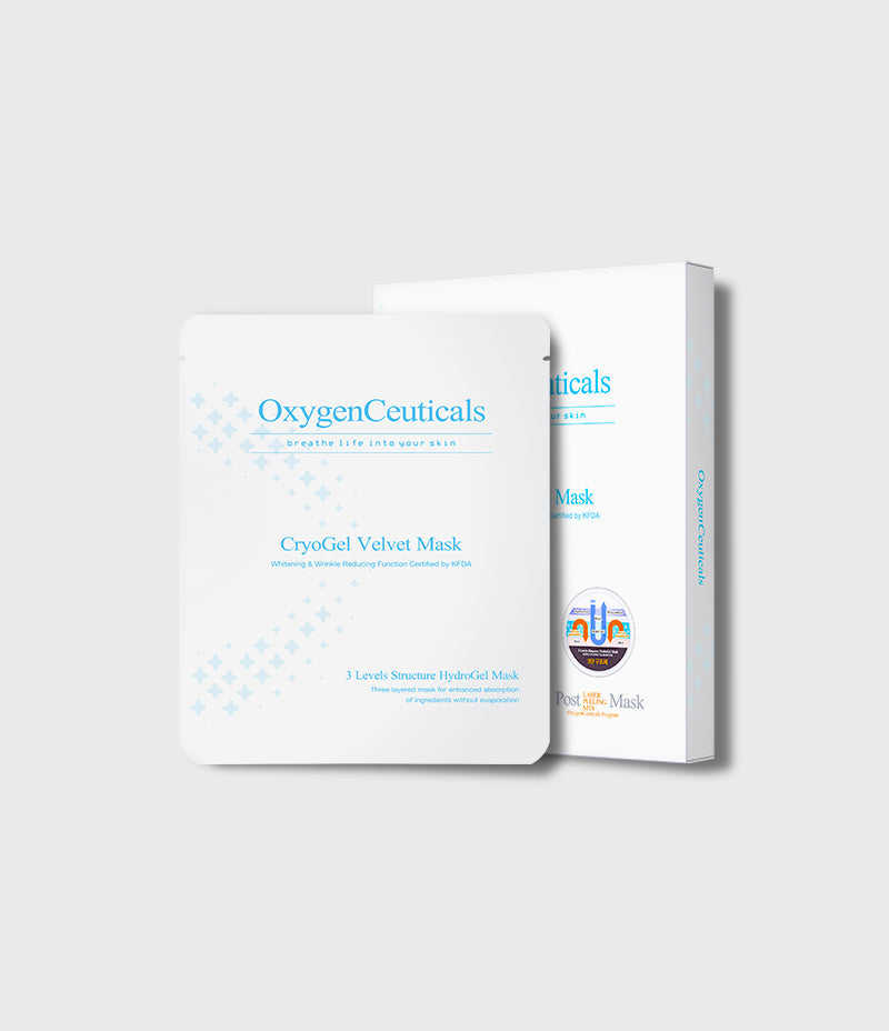 CryoGel Velvet Mask gel sheet mask box front / CryoGel Velvet Mask 啫喱面膜盒裝正面