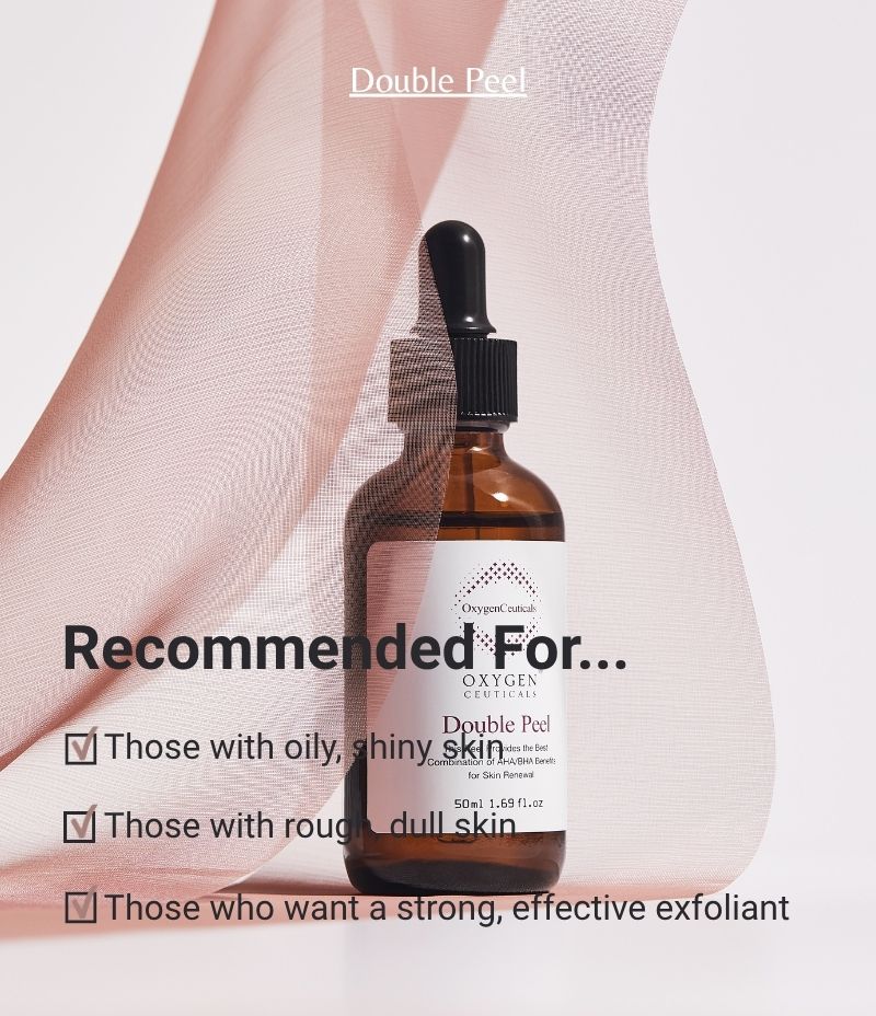 Double Peel hero shot Korean AHA BHA chemical peel / Double Peel 韓國醫美級果酸換膚主圖