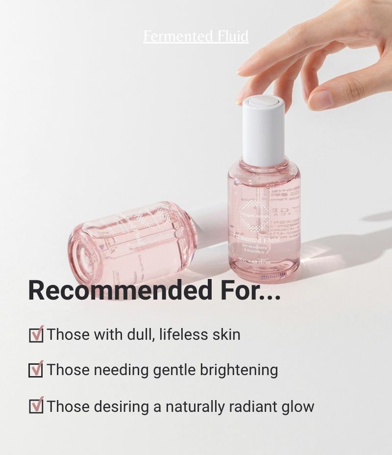 Fermented Fluid hero shot Korean brightening ampoule / Fermented Fluid 韓國醫美級亮膚安瓶主圖