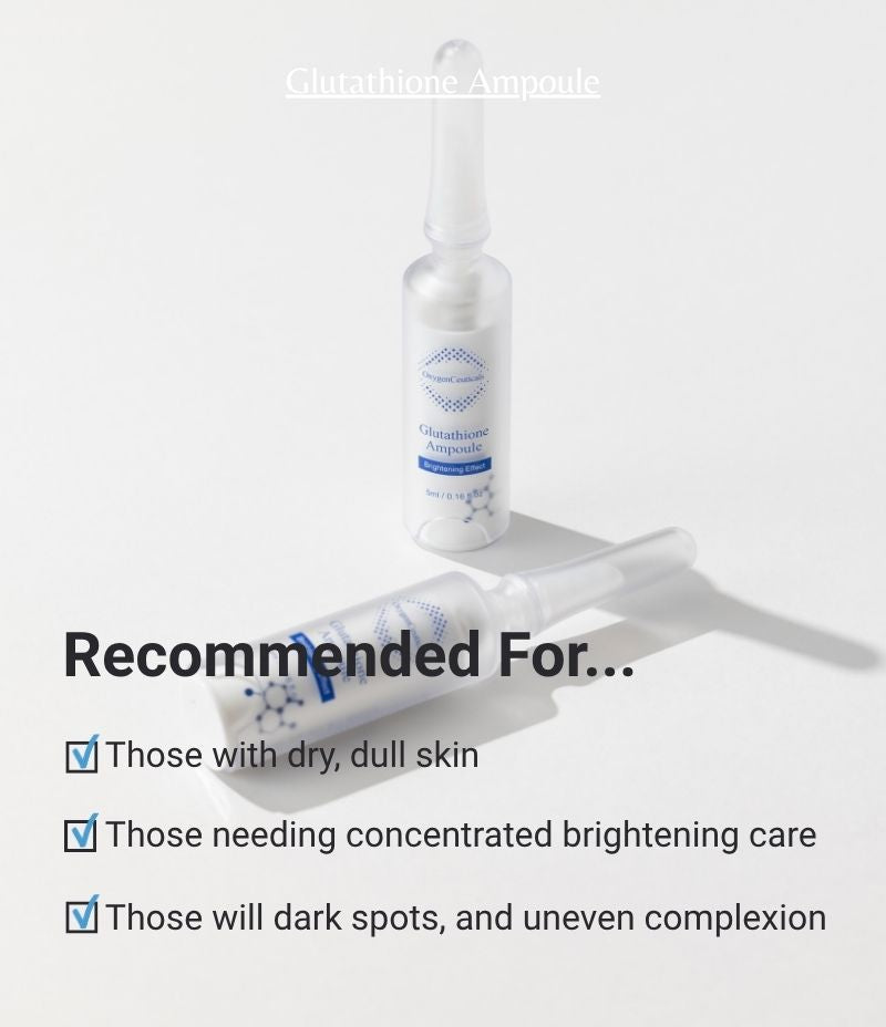 Glutathione Ampoule hero shot Korean brightening ampoule course / Glutathione Ampoule 韓國醫美級亮膚安瓶主圖