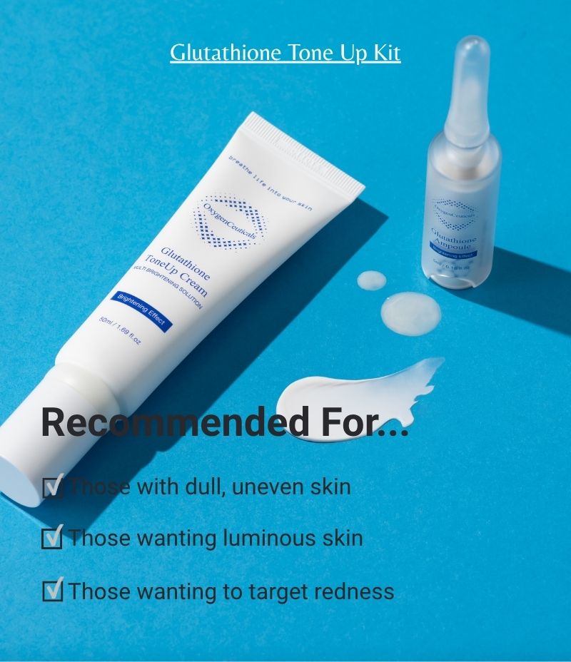 Glutathione ToneUp Kit hero shot Korean brightening set / Glutathione ToneUp Kit 韓國醫美級提亮套裝