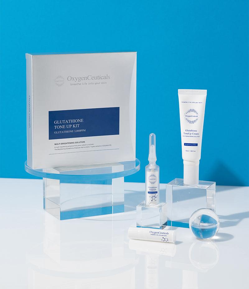 Glutathione ToneUp Kit brightening concept shot / Glutathione ToneUp Kit 提亮概念圖