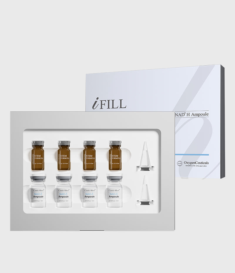 i Fill Ceuti-Shot NAD+ H Ampoule single vial and Stem Formula pairing / i Fill Ceuti-Shot NAD+ H Ampoule 單支安瓶連純氧導入液