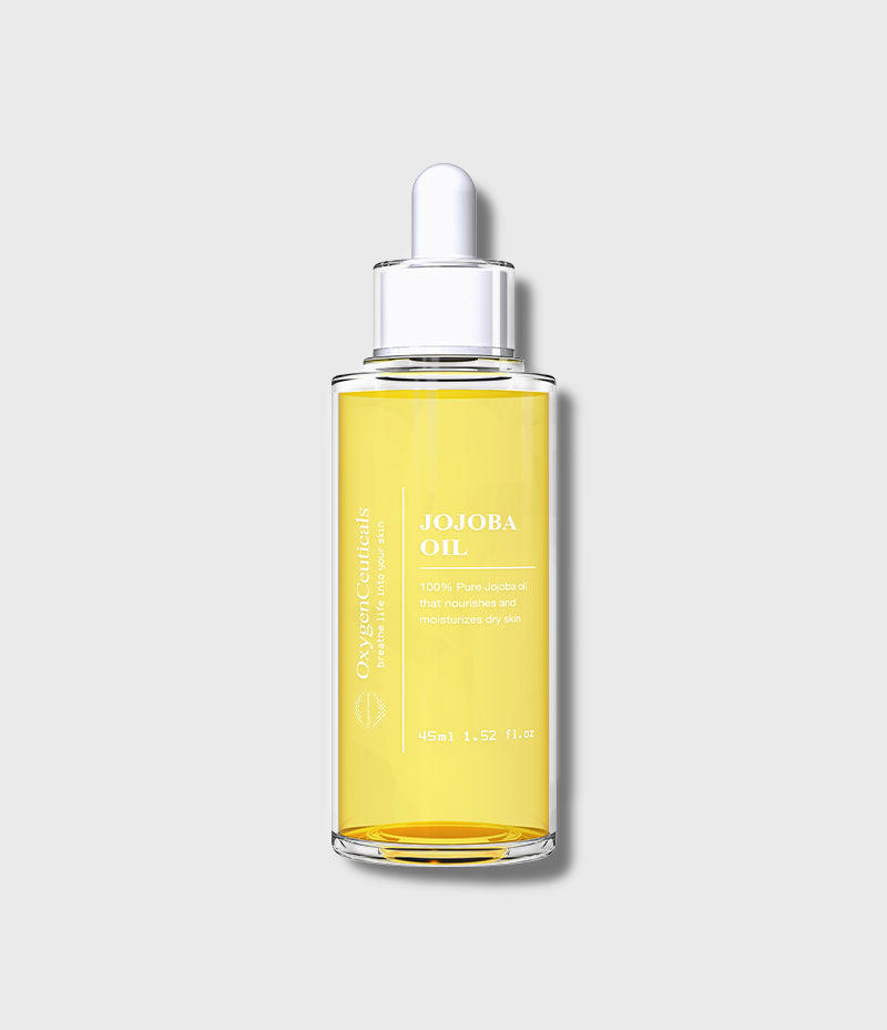 Jojoba Oil 45ml pure cold-pressed bottle front view / Jojoba Oil 45ml 純荷荷巴油樽身正面