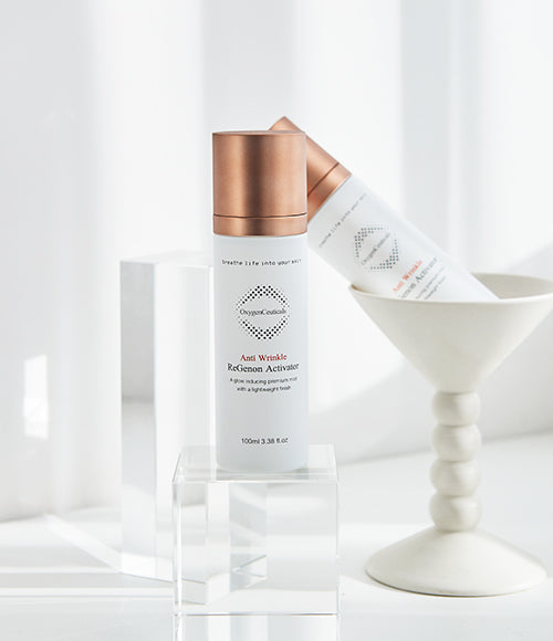 ReGenon Activator concept shot with camellia flower / ReGenon Activator 山茶花概念圖