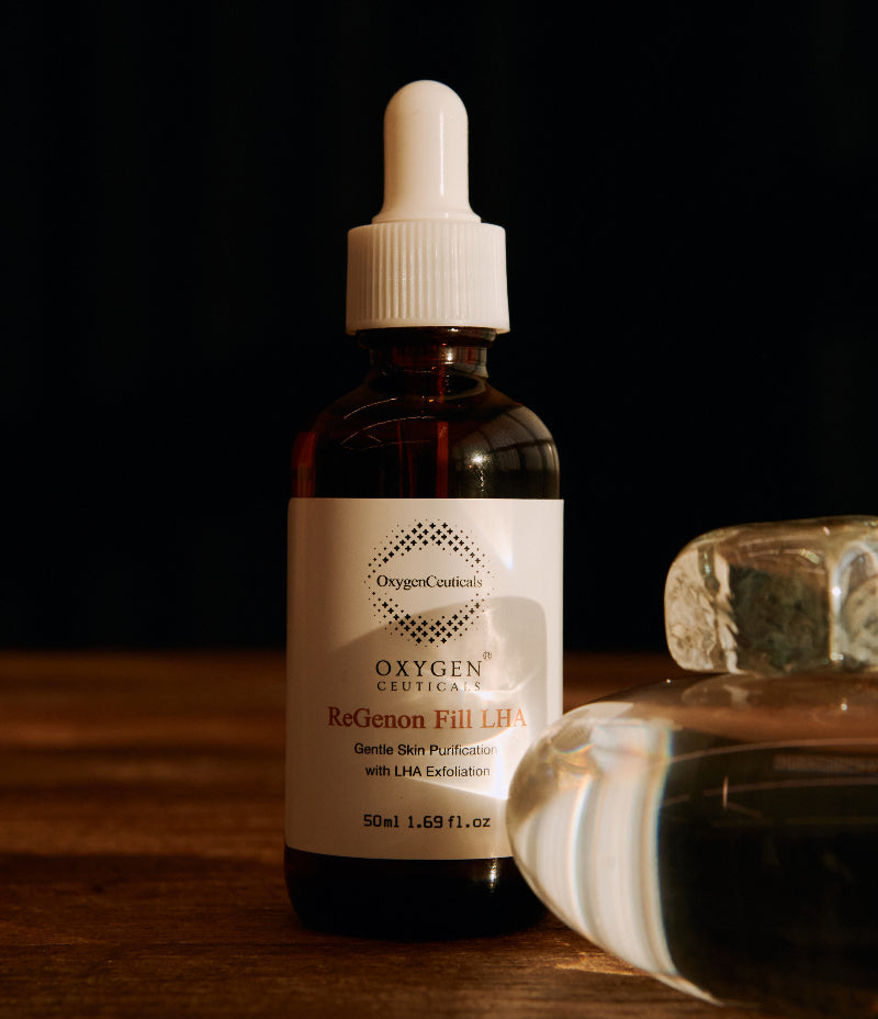 ReGenon Fill LHA concept shot with antioxidant line / ReGenon Fill LHA 抗氧化系列概念圖