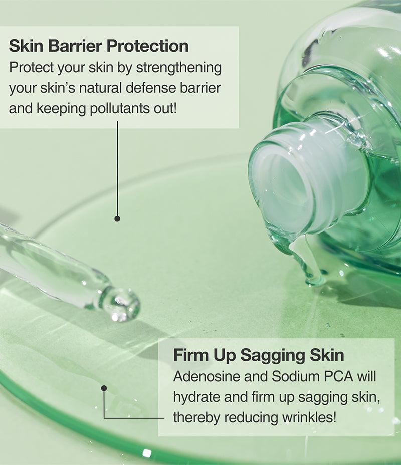 Skin Barrier Fluid key points collagen Sodium PCA honeysuckle adenosine / Skin Barrier Fluid 主要成分重點