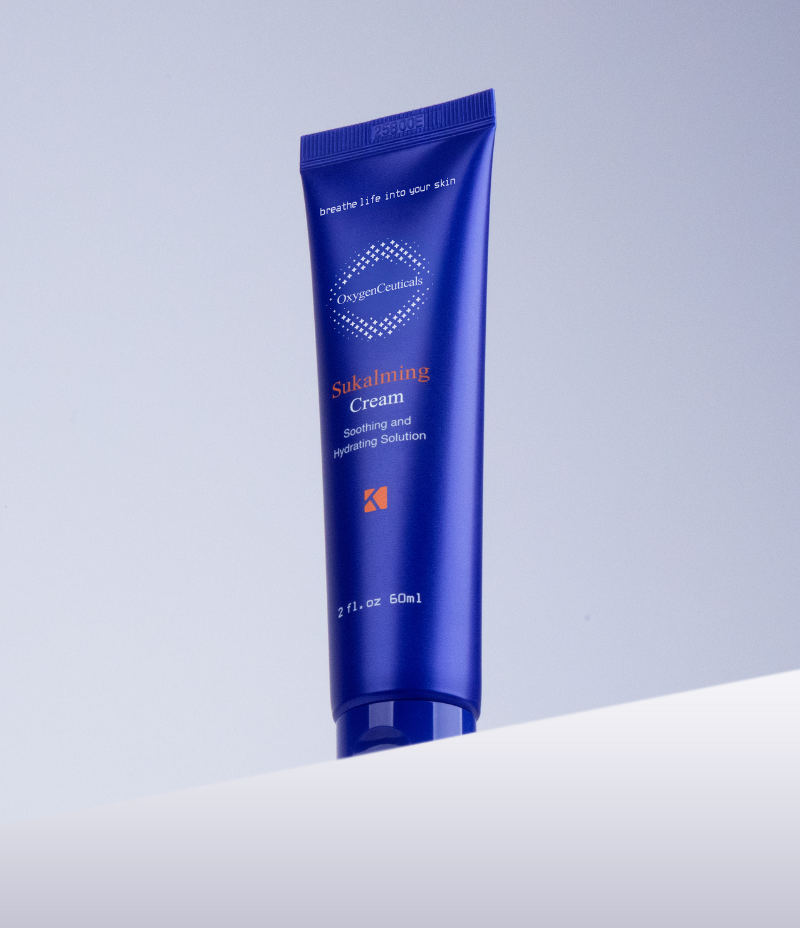 Sukalming Cream texture and jar detail / Sukalming Cream 質地同樽身細節