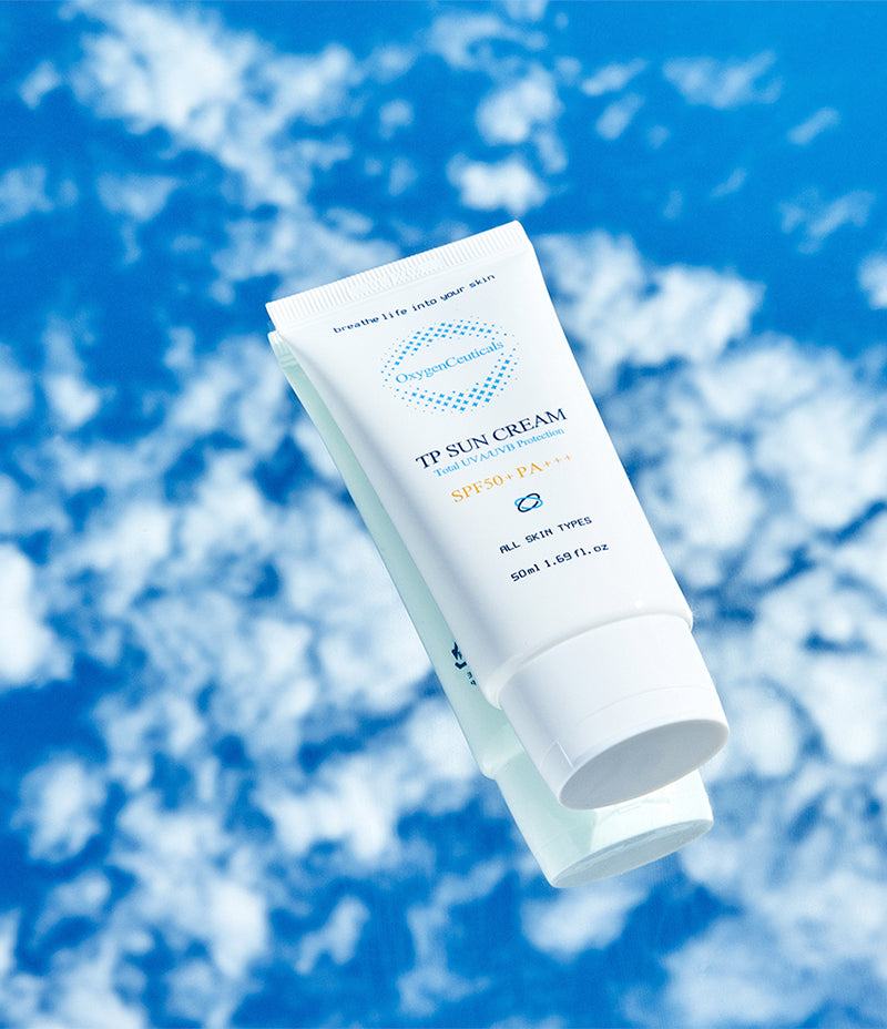 TP Sun Cream UV protection and hydration concept shot / TP Sun Cream 防曬同保濕概念圖