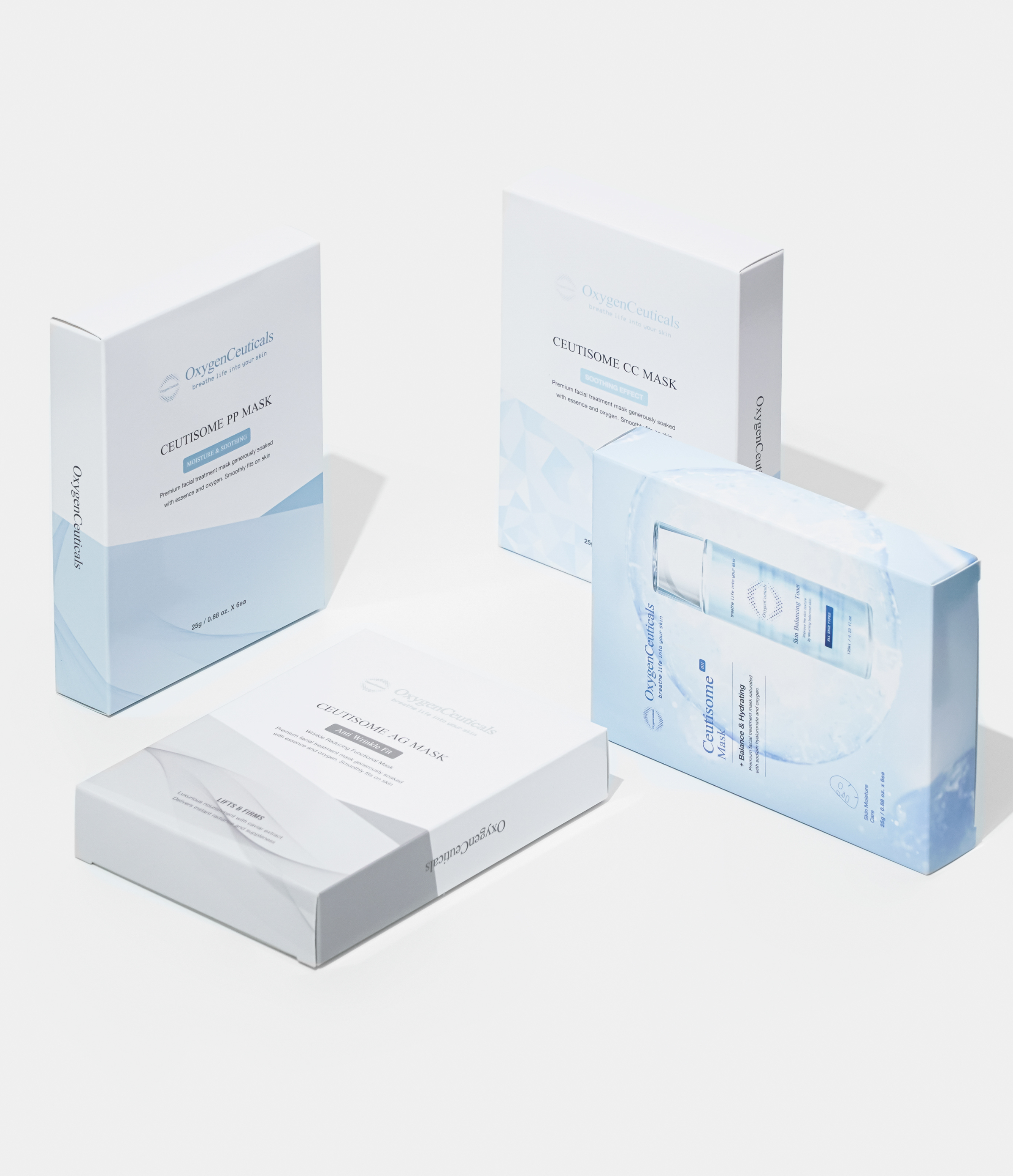 Ceutisome mask range single sachet packaging / Ceutisome 面膜系列單片包裝