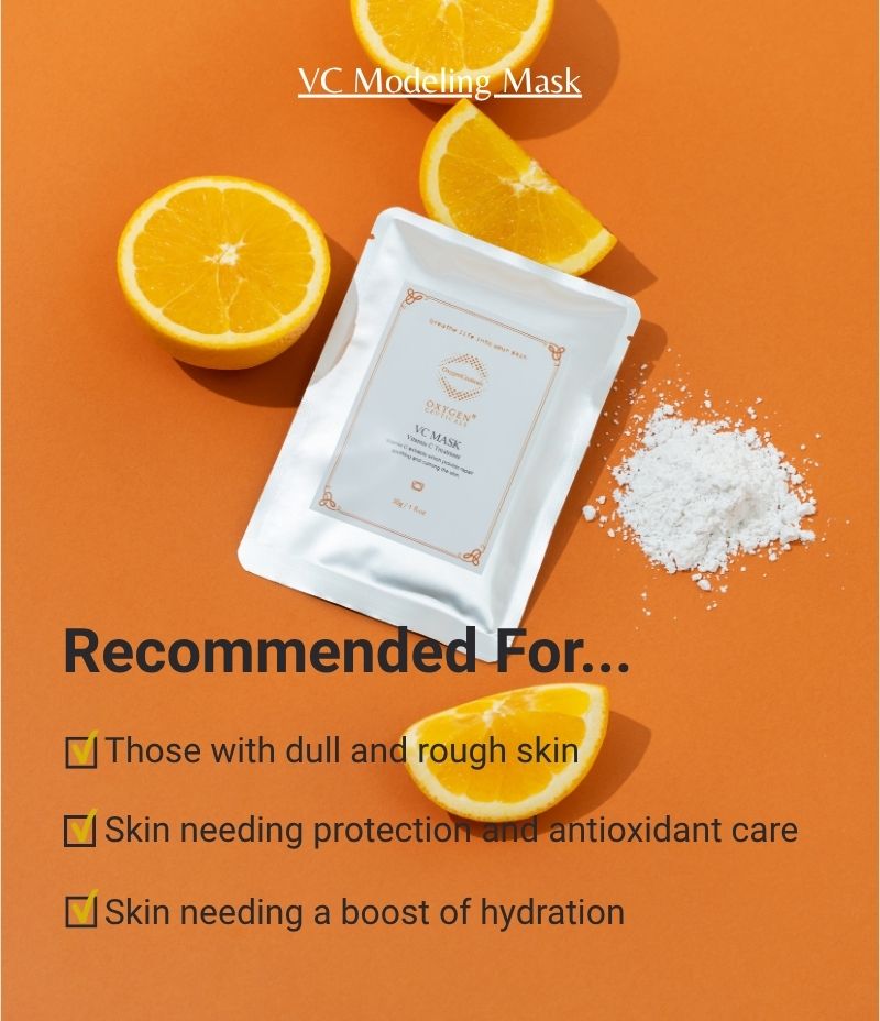 VC Modeling Mask hero shot Korean professional brightening rubber mask / VC Modeling Mask 韓國美容院級提亮軟膜