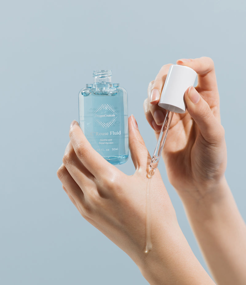 Couperose Fluid soothing serum for rosacea-prone skin packaging / Couperose Fluid 玫瑰痤瘡敏感肌精華 包裝圖
