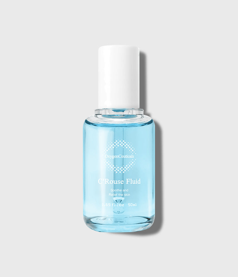 Couperose Fluid centella aloe rose-water calming ingredient close-up / Couperose Fluid 積雪草 蘆薈 玫瑰水 舒緩成分特寫