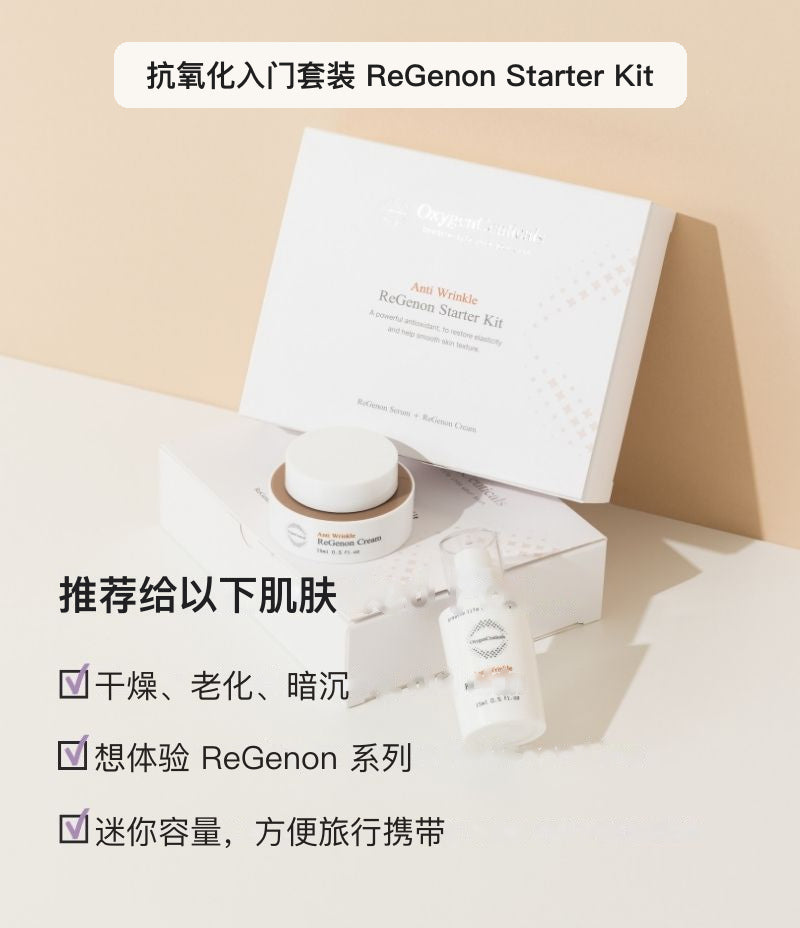 ReGenon Starter Kit 艾地苯醌 | Idebenone 与烟酰胺 | Niacinamide成分介绍
